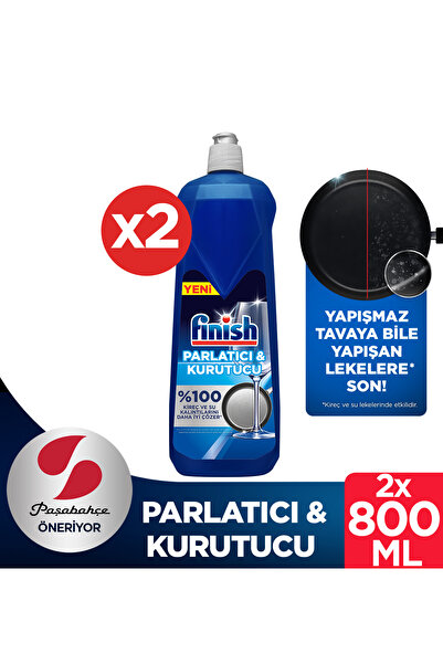Finish Bulaşık Makinesi Parlatıcı & Kurutucu Sıvı 800 ml x 2