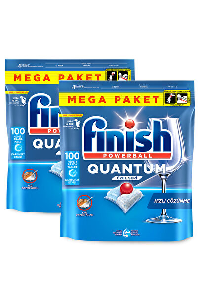 Finish Quantum Özel Seri Bulaşık Makinesi Deterjanı  Kapsül Tablet  200 Adet (100 x 2'li)