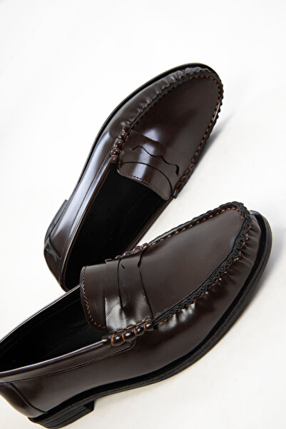 SOHO Brown Open Toe Women's Loafer Shoes 20937