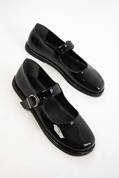 SOHO Siyah Rugan Kadın Loafer Ayakkabı 20944