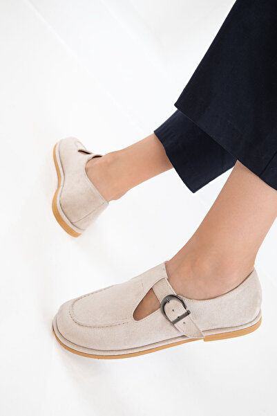 SOHO Ten Süet Kadın Loafer Ayakkabı 20945