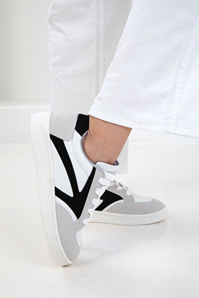 SOHO Ice-White-Black Women's Sneaker 20965