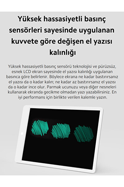 Xiaomi تابلت كتابة بشاشة LCD مقاس 13.5 بوصة، تابلت رسم أبيض (مع ضمان شاومي في تركيا)