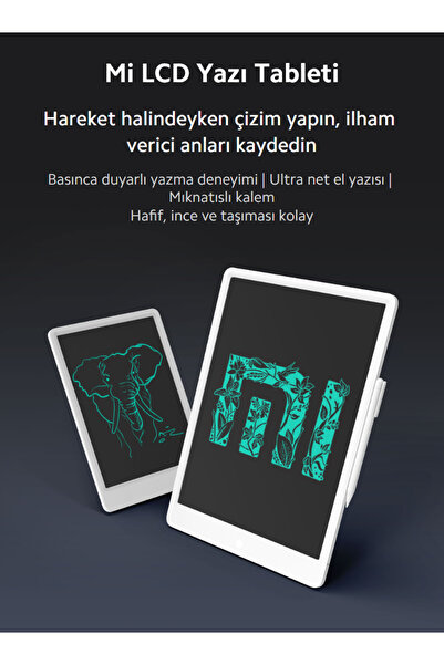 Xiaomi تابلت كتابة بشاشة LCD مقاس 13.5 بوصة، تابلت رسم أبيض (مع ضمان شاومي في تركيا)