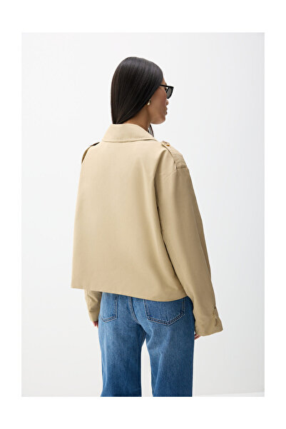 LEFTIES Krótki trencz damski