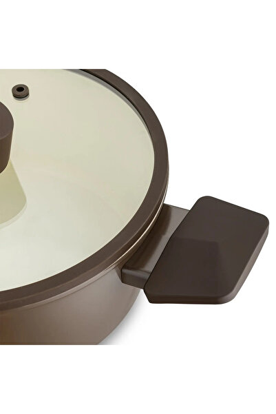 Jumbo Swiss Crystal Brown 7-Piece Induction Base Cookware Set