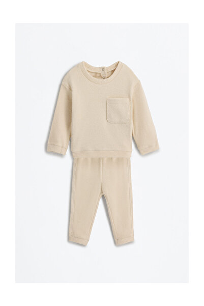 LEFTIES Detská mikina a nohavice v súprave s efektom utierky