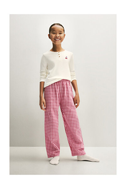 LEFTIES Pijamale lungi pentru copii cu contrast