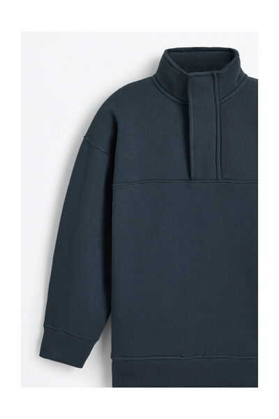 LEFTIES Hanorac pentru copii cu guler cu fermoar