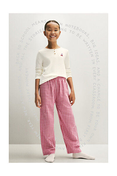 LEFTIES Pijamale lungi pentru copii cu contrast