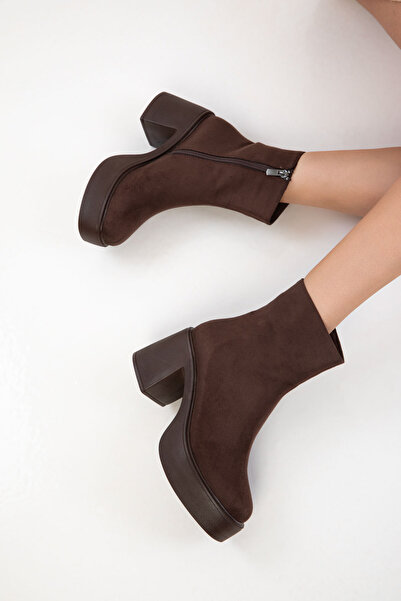 SOHO Kahve Süet  Kadın Bot & Bootie 20941