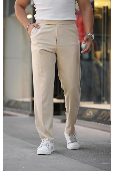 Trendyol Collection Stone Men's New Italian Cut Fabric Trousers Tmnaw26Pl00016