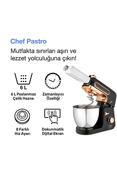 Fakir Chef Pastro Mutfak Şefi Black