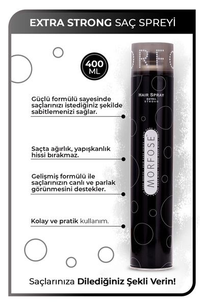 Morfose Extra Strong Saç Spreyi 400 ml