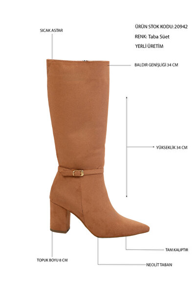 SOHO Tan Suede Women's Boots 20942