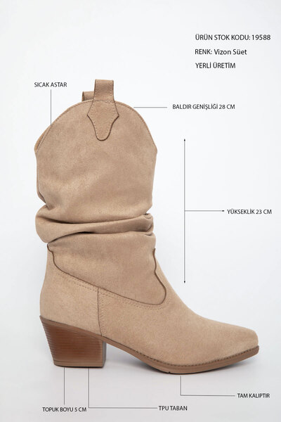 SOHO Vizon Süet Kadın Bot & Bootie 19588