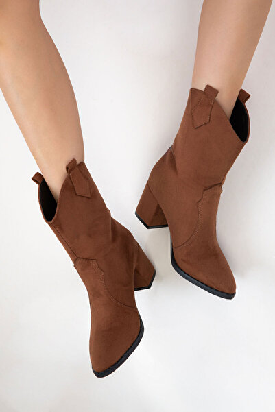 SOHO Barna szarvasbőr női csizmák és csizmák 15615