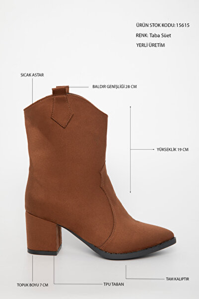 SOHO Barna szarvasbőr női csizmák és csizmák 15615