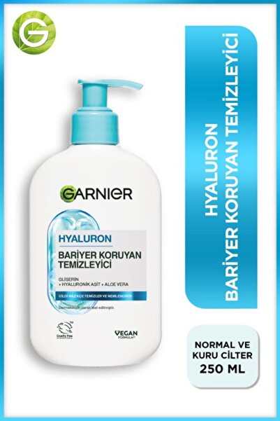 Garnier Hyaluronik Aloe Nemlendiren ve Yatıştıran Temizleyici 250 ML (Seramid + Beyaz Kil)