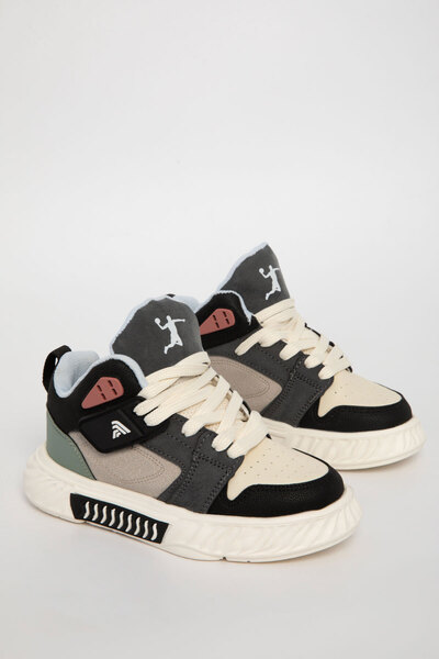 SOHO Siyah-Bej-Yeşil Çocuk Unisex Sneaker 20962