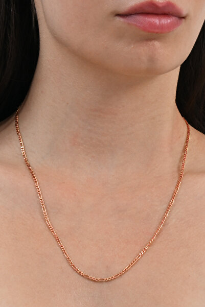 Söğütlü Silver Gümüş figaro zincir kolye SGTL12379