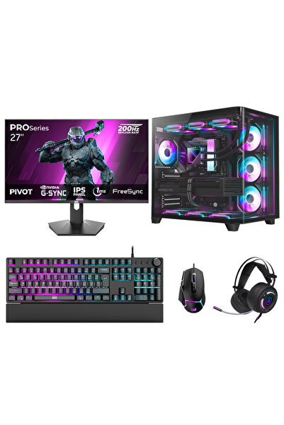 DRAGOS DRx7869 Ryzen 7 7800X3D 32GB DDR5 2TB GEN4 12GB RTX5070 27 200Hz 1ms O...