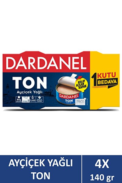 Dardanel Ayçiçek Yağlı Ton Balığı 2x140 gr X 2 Adet