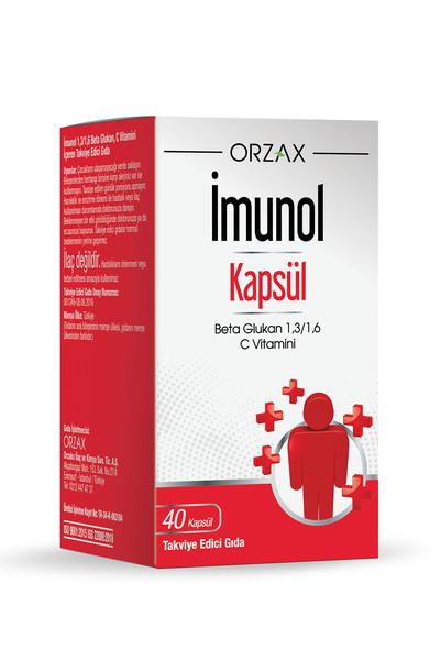 İmunol Imunol 40 Capsules Containing Beta Glucan 1,3/1,6 and Vitamin C