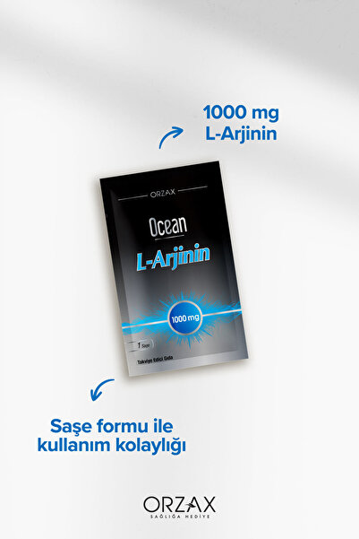 Ocean Orzax L-Arjinin 1000 mg Takviye Edici Gıda 60 Saşe