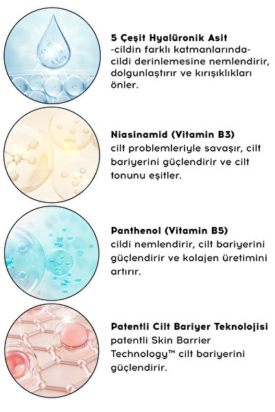 Cream Co. Su Bazlı Moisturizer Nemlendirici Aydınlatıcı Yüz Kremi | Hyaluronik Asit | 50 ML | Tüm Cilt Tipleri