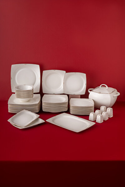 Emsan Fine Bone Estiva Gold 61 Parça 12 Kişilik Yemek Takımı