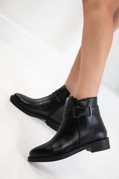 SOHO Μαύρες γυναικείες μπότες - 19584 Model Bootie