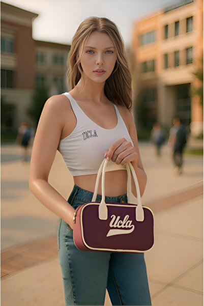 UCLA Claret Red Women's Hand and Shoulder Bag 05Uc25K9000
