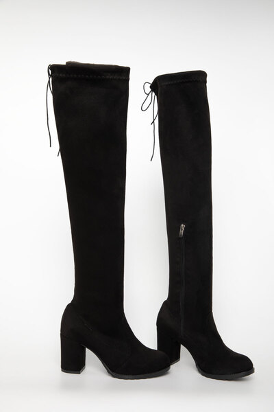 SOHO Černé semišové dámské boty 20990