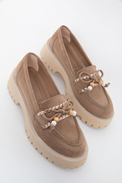 SOHO Vizon Süet Kadın Loafer Ayakkabı 20900