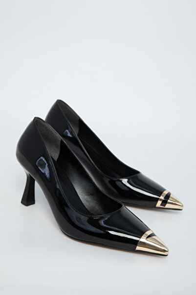 SOHO Pantofi clasici cu toc pentru femei din piele lacuita neagra 21000