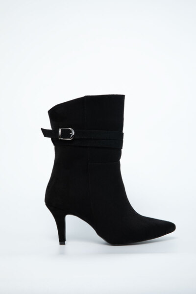 SOHO Siyah Süet Kadın Bot & Bootie 21010