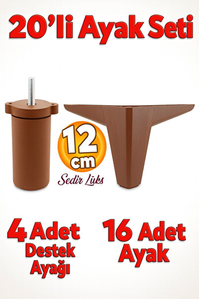 Badem10 Набір з 20 предметів Розкішні меблі Диван-крісло ТВ-стіл Опорні ніжки...