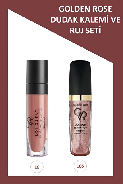Golden Rose Longstay Likit Mat Ruj No:16 - Color Sensation Dudak Parlatıcısı ...