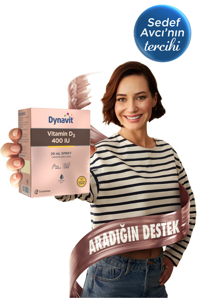 Dynavit Vitamin D3 400 IU (25mcg) 20 mL Sprey - Bağışıklık & Kas & Kemik - D3 Vitamini