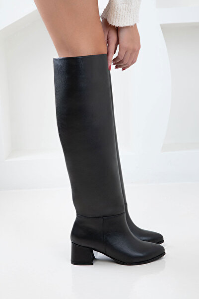 SOHO Černé dámské boty z pravé kůže - 20124