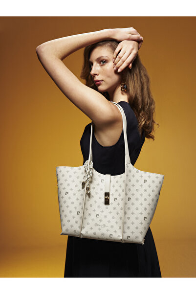Pierre Cardin Geantă de umăr pentru femei Monogram White 05PO25Y829-1