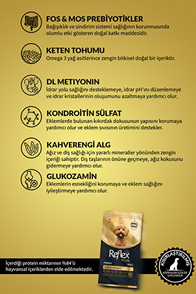 Reflex Plus Hipoalerjenik Poodle Yetişkin Köpek Maması 2 kg