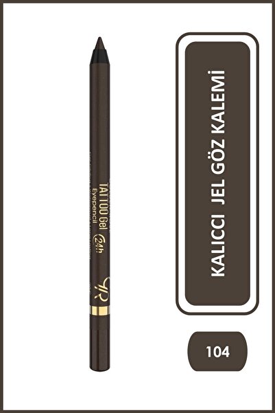 Golden Rose Tattoo Gel Eyepencil No: 104 Glitzy Brown - 24 Saat Kalıcı Suya D...