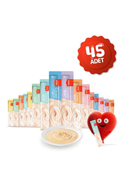 Wanpy Krema Kedi Ödül Maması 14gr (45 Adet) (Karışık Çeşitli)