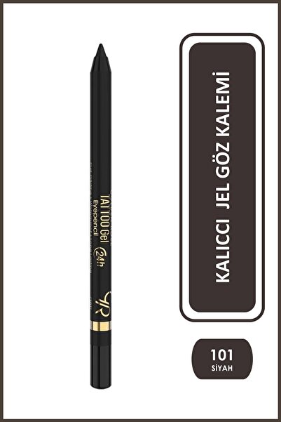 Golden Rose Tattoo Gel Eyepencil 101 Black Permanent Gel Eye Pencil 1.2 g