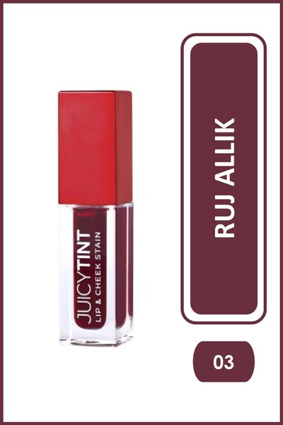 Golden Rose Juicy Tint Lip & Cheek Stain No:03 Ruby Rose