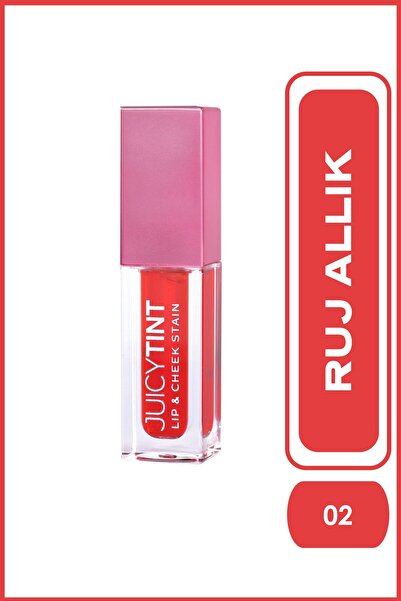 Golden Rose Juicy Tint Lip & Cheek Stain 02 Pink Crush Dudak ve Yanak Renklendirici 5,2 ml