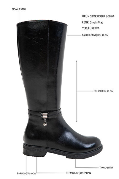 SOHO Black Matte Women's Boots 20940