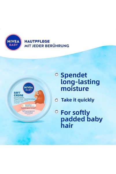 NIVEA Nıvea Baby Daily Protection Soft Cream 200 Ml, Baby Care, Baby Moisturizer